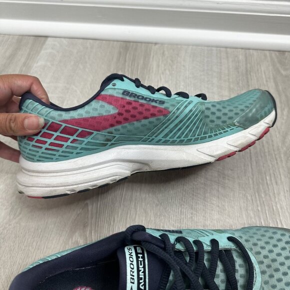 Brooks Launch 3 Shoes Womens Size 9 Teal Pink‎ Running Sneakers Athletic Walking - Picture 9 of 12